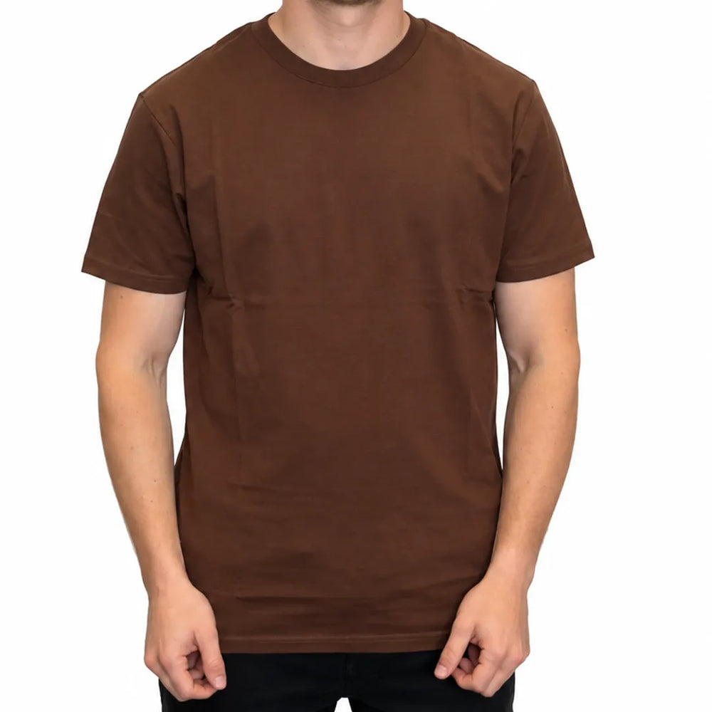 Men's Chocolate Crew Neck T-Shirt | 100% Australian Combed Cotton