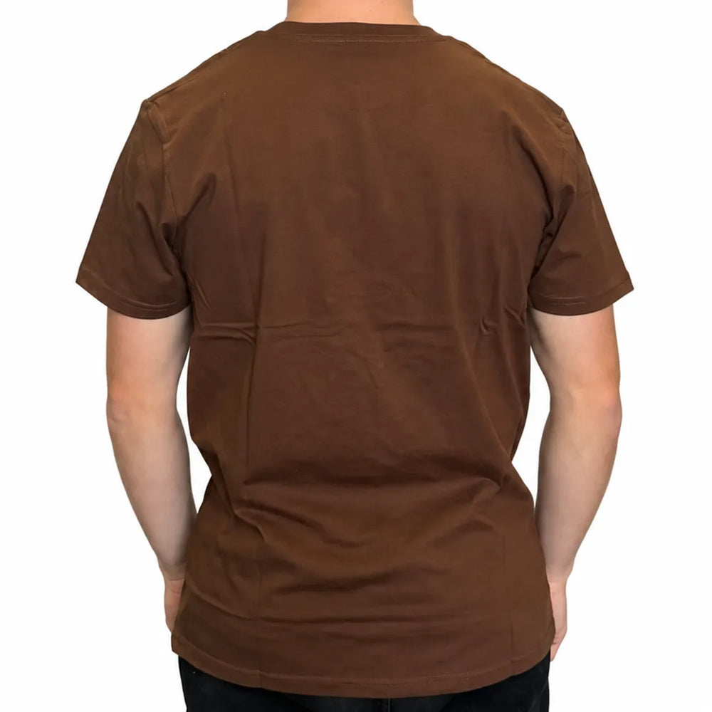 Men's Chocolate Crew Neck T-Shirt | 100% Australian Combed Cotton