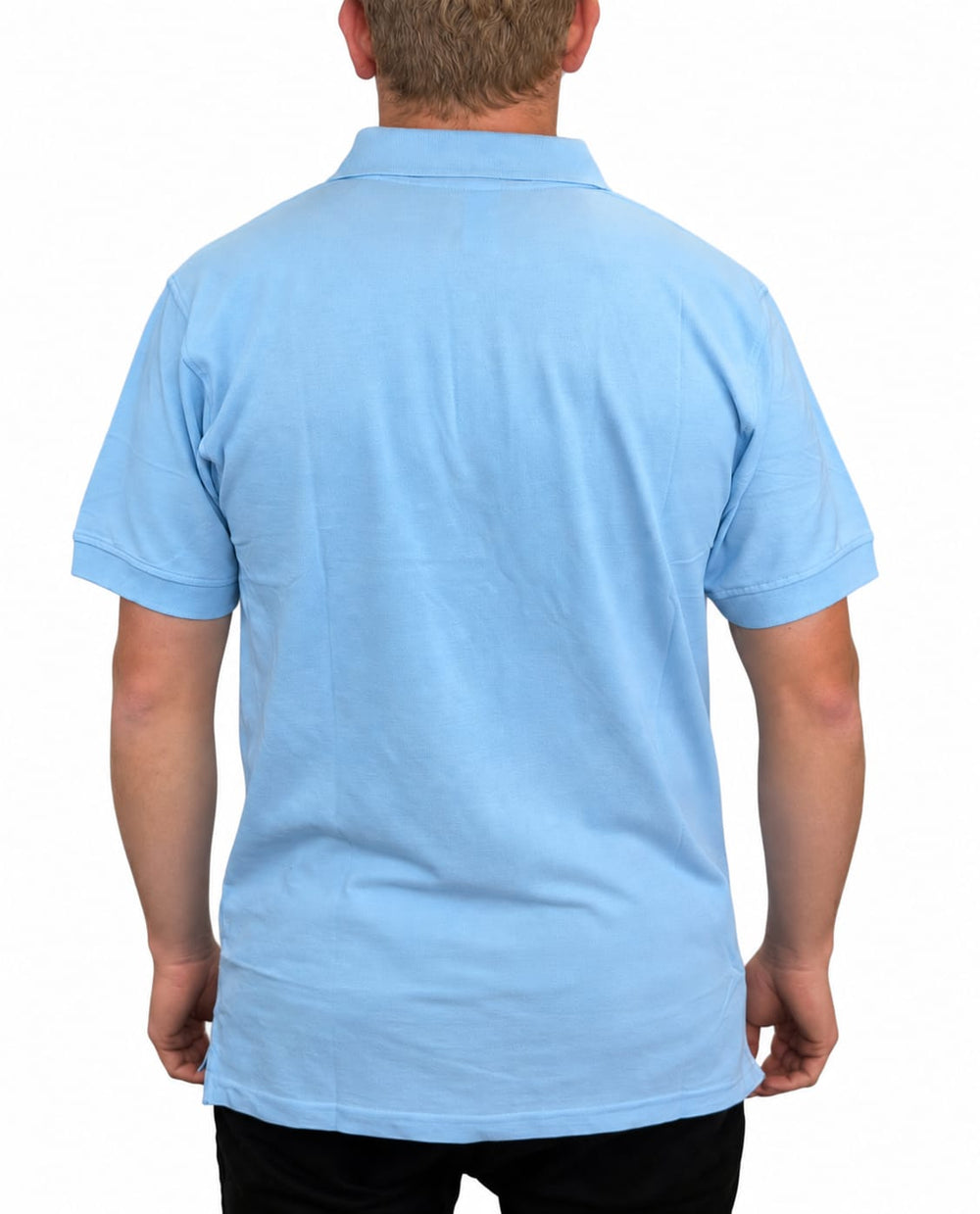 Men's Powder Blue Polo Shirt | 220 GSM Cotton Spandex