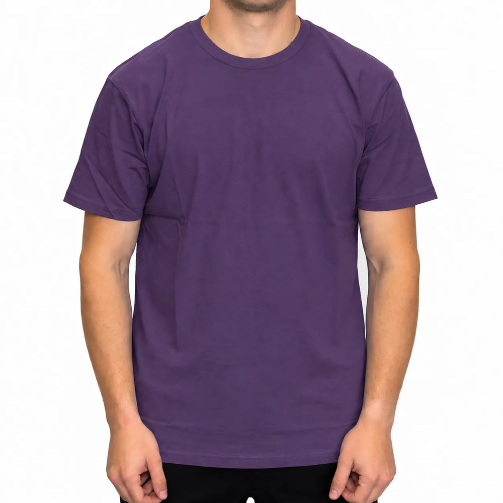 Men's Purple Crew Neck T-Shirt | Premium Cotton