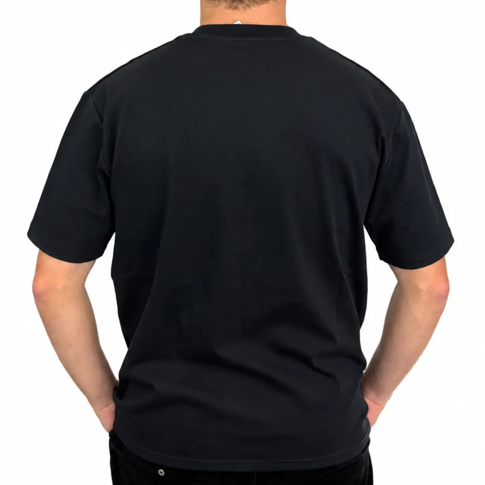 Men's Black Heavyweight Drop Shoulder T-Shirt | 285 GSM