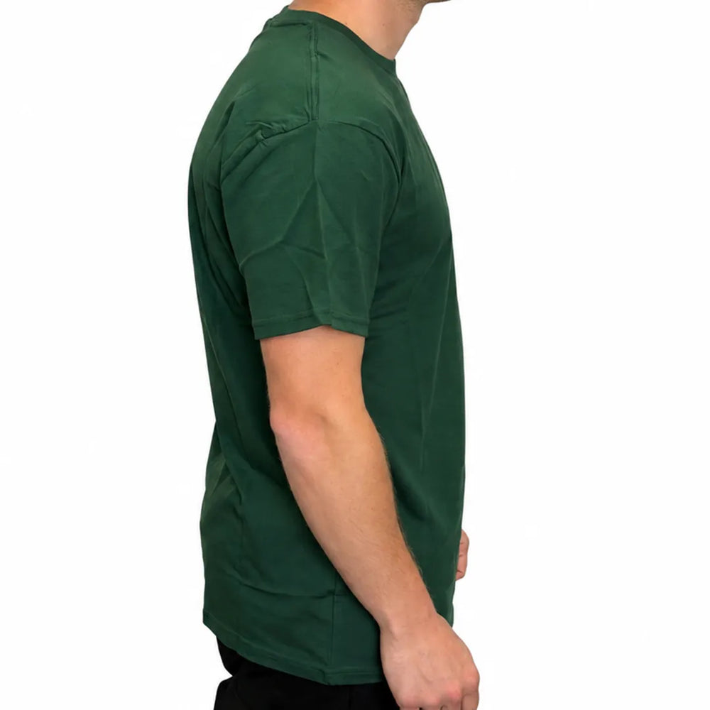 Men's Pine Green Crew Neck T-Shirt | Premium Cotton