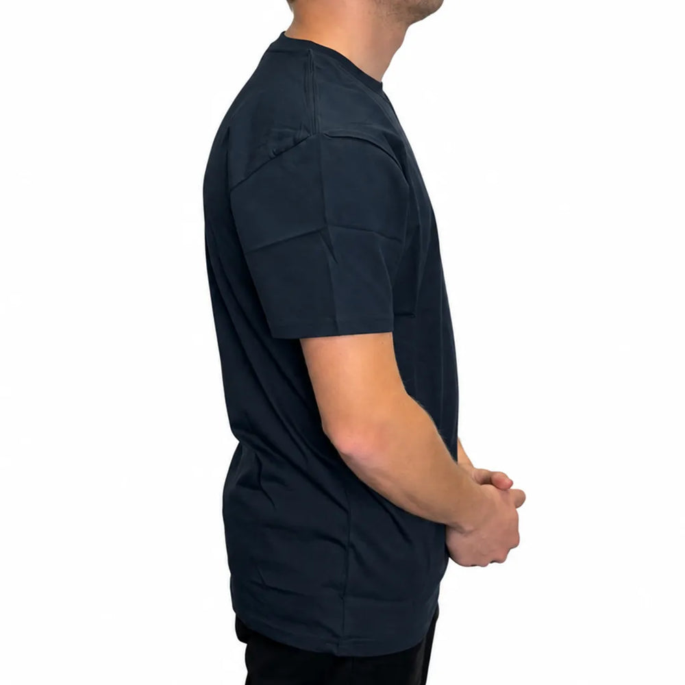 Men's Navy Crew Neck T-Shirt | 100% Australian Combed Cotton