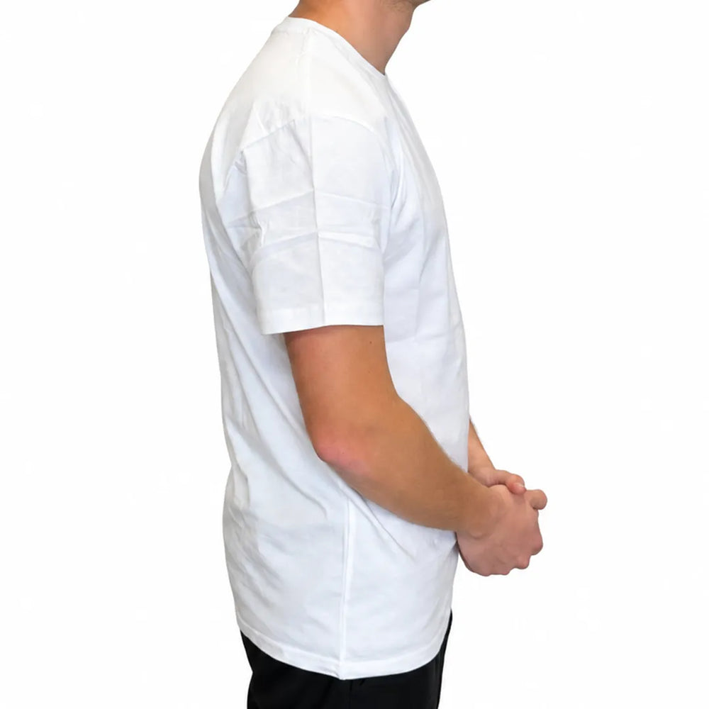 Men's White Crew Neck T-Shirt | Premium Cotton